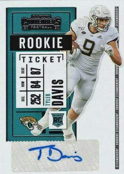 #298 Tyler Davis - Jacksonville Jaguars - 2020 Panini Contenders Football