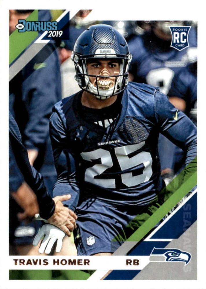 #298 Travis Homer - Seattle Seahawks - 2019 Donruss Football
