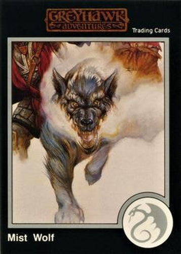 #299 Mist Wolf - 1991 TSR Advanced Dungeons & Dragons - Silver