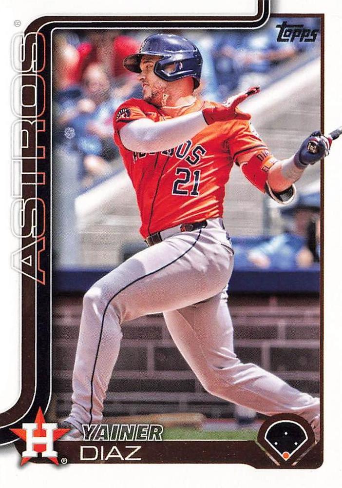 #299 Yainer Diaz - Houston Astros - 2025 Topps Baseball