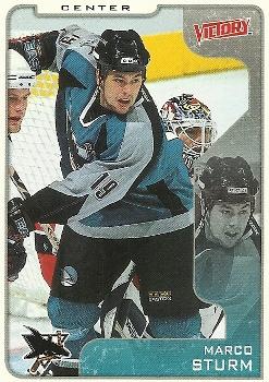 #299 Marco Sturm - San Jose Sharks - 2001-02 Upper Deck Victory Hockey