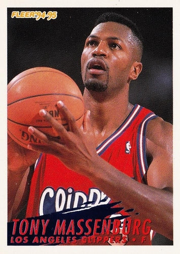 #299 Tony Massenburg - Los Angelesippers - 1994-95 Fleer Basketball
