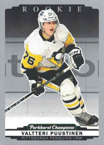 #299 Valtteri Puustinen - Pittsburgh Penguins - 2022-23 Parkhurst Champions - Silver Hockey