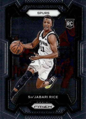 #299 Sir'Jabari Rice - San Antonio Spurs - 2023-24 Panini Prizm Basketball