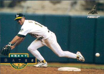 #299 Brent Gates - Oakland Athletics - 1994 Pinnacle Baseball