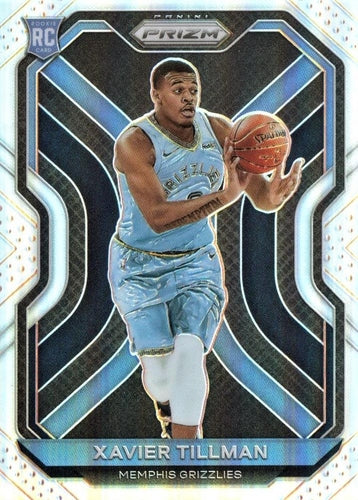 #299 Xavier Tillman - Memphis Grizzlies - 2020-21 Panini Prizm - Silver Prizms Basketball