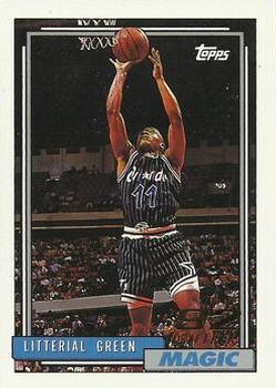 #299 Litterial Green - Orlando Magic - 1992-93 Topps Basketball