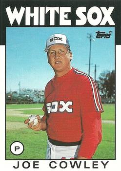 #29T Joe Cowley - Chicago White Sox - 1986 Topps Traded Baseball