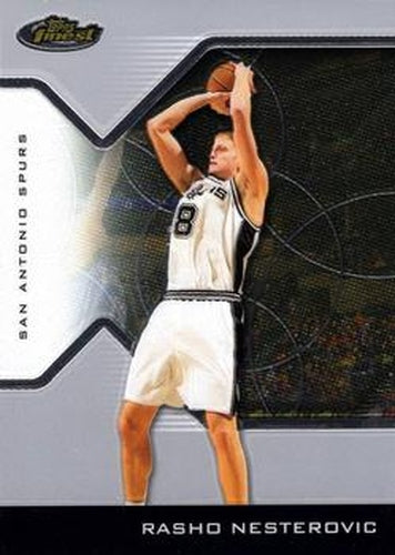 #29 Rasho Nesterovic - San Antonio Spurs - 2004-05 Finest Basketball