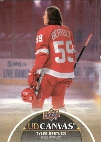#C29 Tyler Bertuzzi - Detroit Red Wings - 2021-22 Upper Deck - UD Canvas Hockey