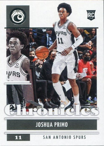 #29 Joshua Primo - San Antonio Spurs - 2021-22 Panini Chronicles Basketball