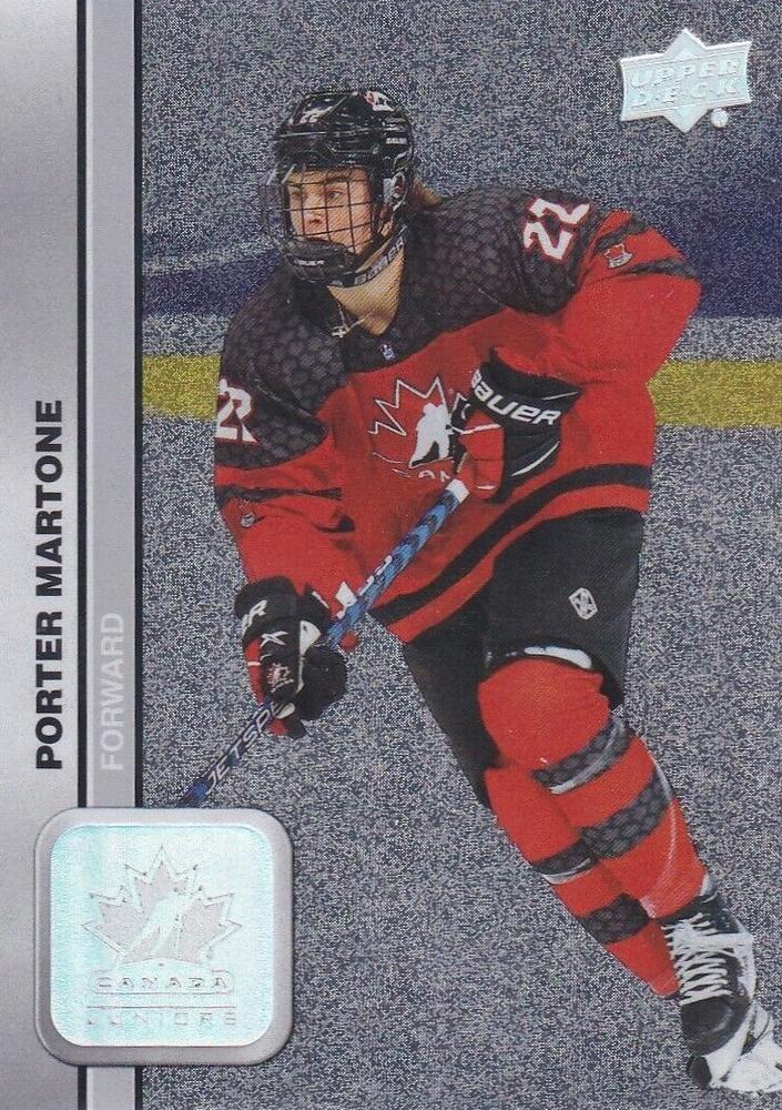 #29 Porter Martone - Canada - 2023 Upper Deck Team Canada Juniors - Patterned Foilboard Hockey