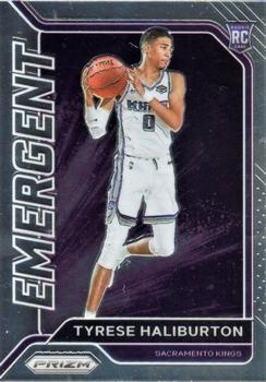 #29 Tyrese Haliburton - Sacramento Kings - 2020-21 Panini Prizm - Emergent Basketball