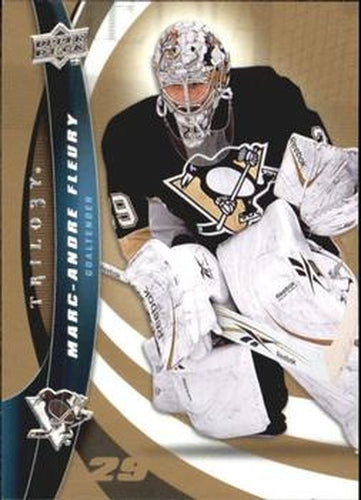 #29 Marc-Andre Fleury - Pittsburgh Penguins - 2009-10 Upper Deck Trilogy Hockey