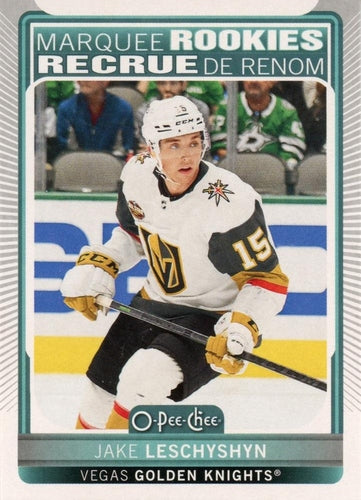 #629 Jake Leschyshyn - Vegas Golden Knights - 2021-22 O-Pee-Chee Hockey