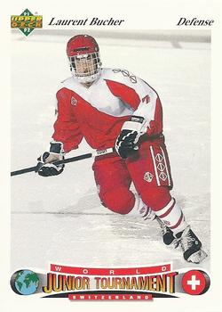 #29 Laurent Bucher - Switzerland - 1991-92 Upper Deck Czech World Juniors Hockey