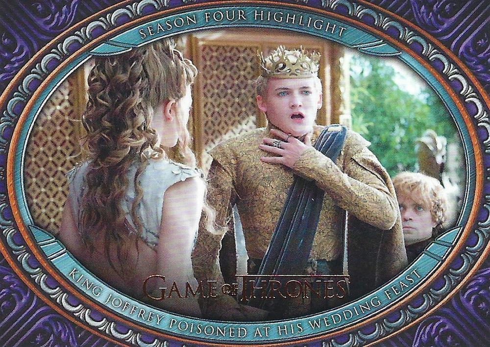 #29 King Joffrey Poisoned at His Wedding Feast - 2022 Rittenhouse Game of Thrones
