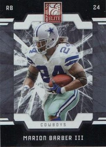 #29 Marion Barber - Dallas Cowboys - 2009 Donruss Elite Football