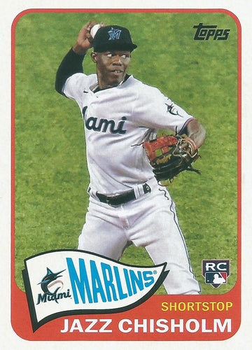 #T65-2 Jazz Chisholm - Miami Marlins - 2021 Topps - 1965 Topps Redux Baseball