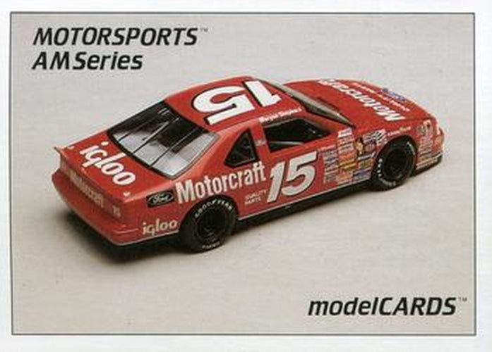 #2 Morgan Shepherd's Car - Bud Moore Engineering - 1992 Motorsports Modelcards AM Series Racing