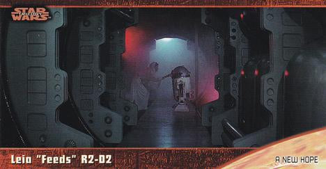 #2 Leia "feeds" - 1997 Topps Widevision Star Wars Trilogy