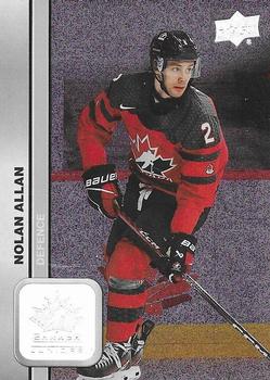 #2 Nolan Allan - Canada - 2023 Upper Deck Team Canada Juniors - Patterned Foilboard Hockey