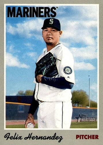 #2 Felix Hernandez - Seattle Mariners - 2019 Topps Heritage Baseball