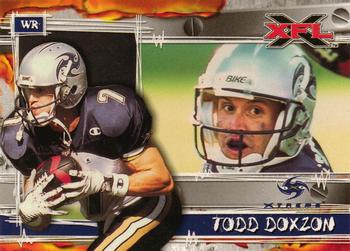 #2 Todd Doxzon - Los Angeles Xtreme - 2001 Topps XFL Football