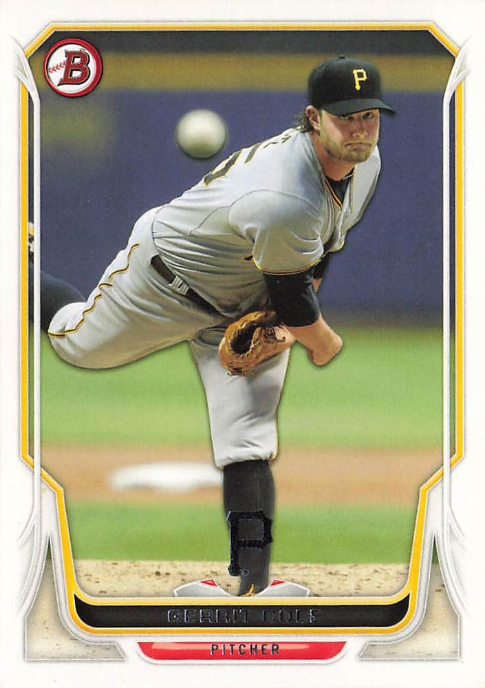 #2 Gerrit Cole - Pittsburgh Pirates - 2014 Bowman Baseball