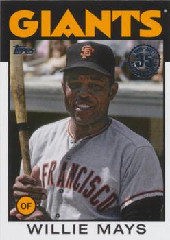 #86B-2 Willie Mays - San Francisco Giants - 2021 Topps - 1986 Topps Baseball 35th Anniversary Series One Baseball