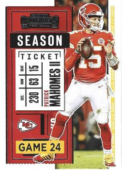 #2 Patrick Mahomes II - Kansas City Chiefs - 2020 Panini Contenders Football