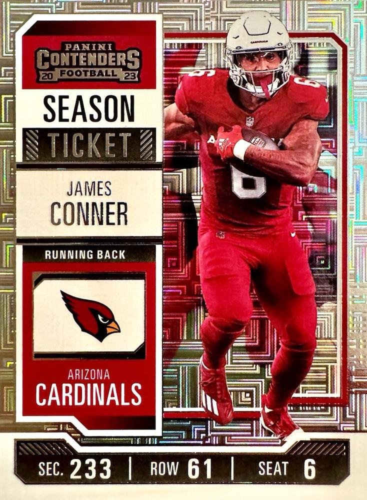 #2 James Conner - Arizona Cardinals - 2023 Panini Contenders Football