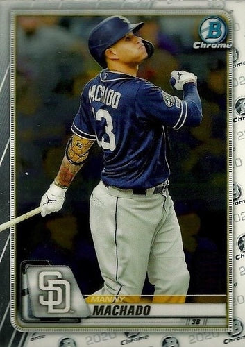 #2 Manny Machado - San Diego Padres - 2020 Bowman Chrome Baseball