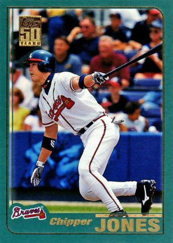 #2 Chipper Jones - Atlanta Braves - 2001 Topps Baseball