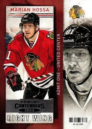 #2 Marian Hossa - Chicago Blackhawks - 2013-14 Panini Contenders Hockey