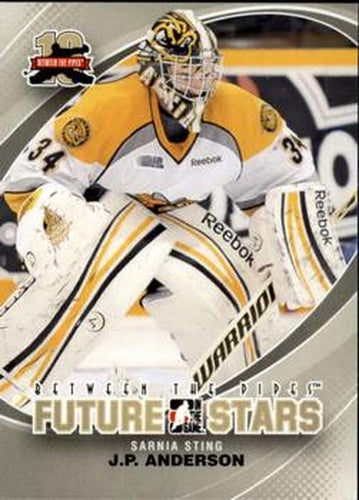 #2 J.P. Anderson - Sarnia Sting - 2011-12 In The Game Between The Pipes Hockey