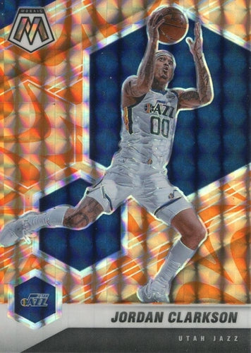 #2 Jordan Clarkson - Utah Jazz - 2020-21 Panini Mosaic - Mosaic Reactive Orange Basketball
