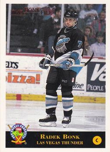 #2 Radek Bonk - Las Vegas Thunder - 1994 Classic Pro Hockey Prospects Hockey