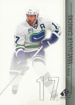 #2 Ryan Kesler - Vancouver Canucks - 2010-11 SP Authentic Hockey