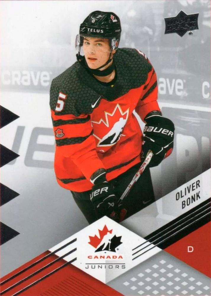 #2 Oliver Bonk - Canada - 2024 Upper Deck Team Canada Juniors Hockey