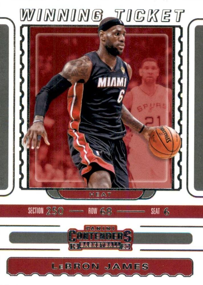 #2 LeBron James - Miami Heat - 2019-20 Panini Contenders - Winning Ticket Basketball