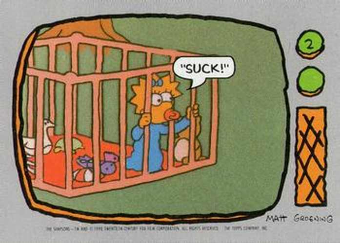 #2 Suck - 1990 Topps The Simpsons