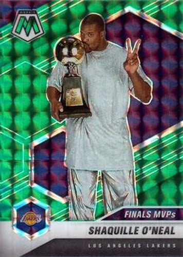 #300 Shaquille O'Neal - Los Angeles Lakers - 2020-21 Panini Mosaic - Mosaic Green Basketball