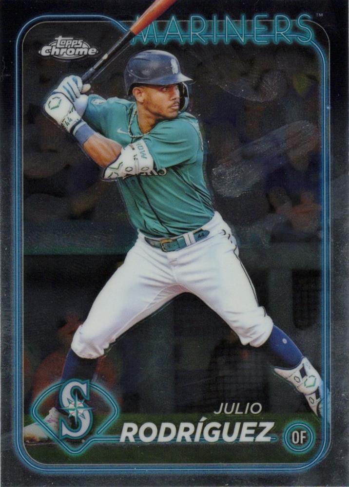 #300 Julio Rodríguez - Seattle Mariners - 2024 Topps Chrome Baseball