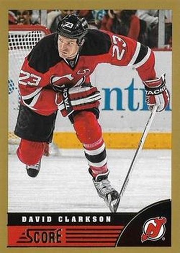 #300 David Clarkson - New Jersey Devils - 2013-14 Score - Gold Hockey