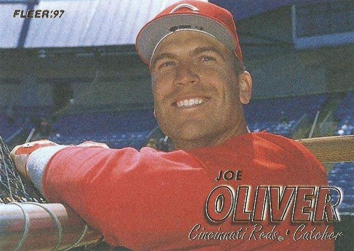#300 Joe Oliver - Cincinnati Reds - 1997 Fleer Baseball