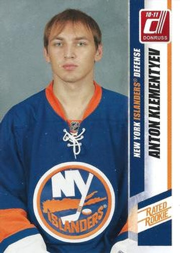 #300b Anton Klementyev - New York Islanders - 2010-11 Donruss Hockey