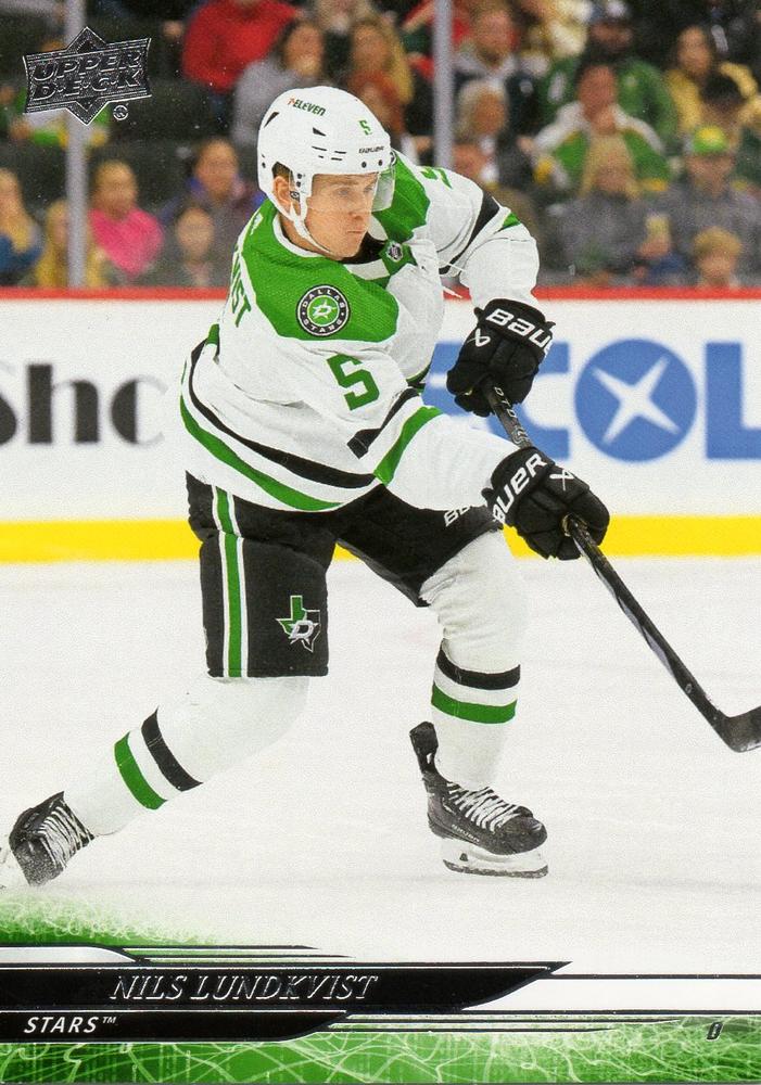 #301 Nils Lundkvist - Dallas Stars - 2024-25 Upper Deck Hockey