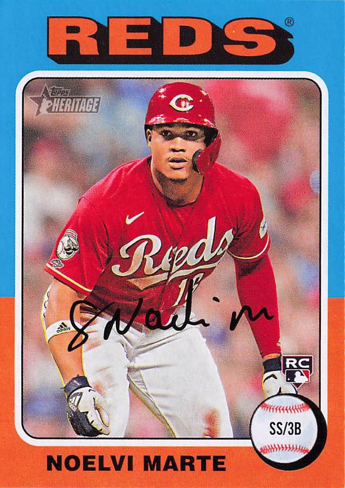 #301 Noelvi Marte - Cincinnati Reds - 2024 Topps Heritage Baseball