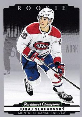#301 Juraj Slafkovsky - Montreal Canadiens - 2022-23 Parkhurst Champions - Silver Hockey